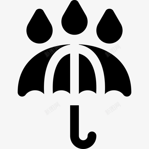 雨天气207充满图标svg_新图网 https://ixintu.com 充满 天气