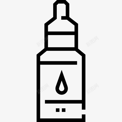 眼药水过敏15线性图标svg_新图网 https://ixintu.com 眼药水 线性 过敏15