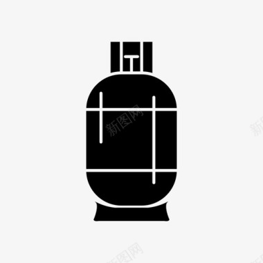气瓶储气罐字形图标图标