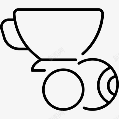 醋栗茶红茶杯子图标图标