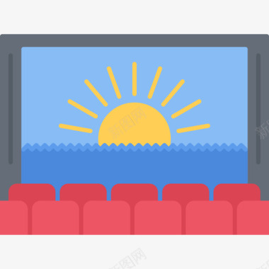 电影院电影院48公寓图标图标