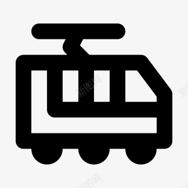 运输机车地铁图标图标