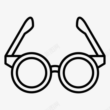 眼镜教育科学图标图标