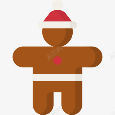 姜饼圣诞食品3平的图标图标