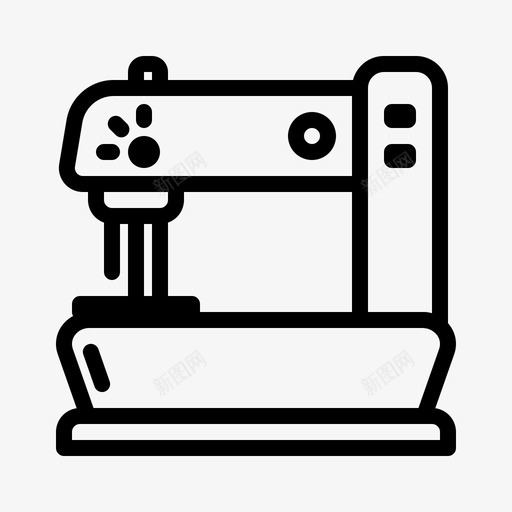 缝纫机服装师图标svg_新图网 https://ixintu.com 服装 电力 缝纫机 设计师 购物类vol2电子