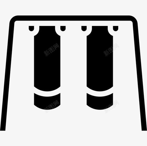 秋千游乐园33填充图标svg_新图网 https://ixintu.com 填充 游乐园 秋千