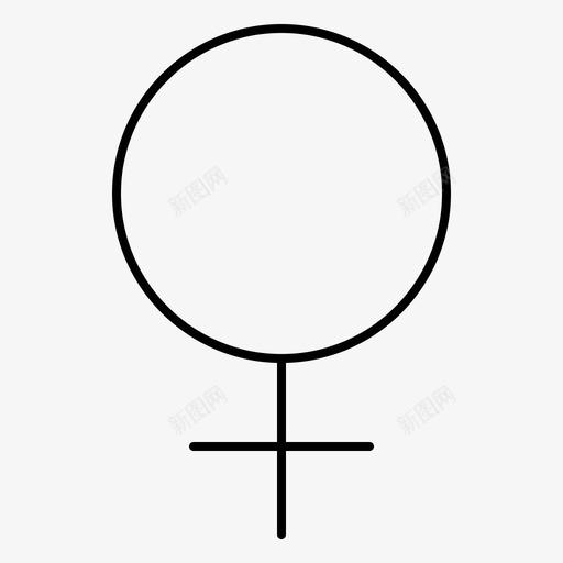 女性性别星座图标svg_新图网 https://ixintu.com 人类 女性 性别 星座