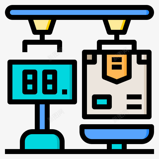 秤仓库2线颜色图标svg_新图网 https://ixintu.com 仓库2 秤 线颜色