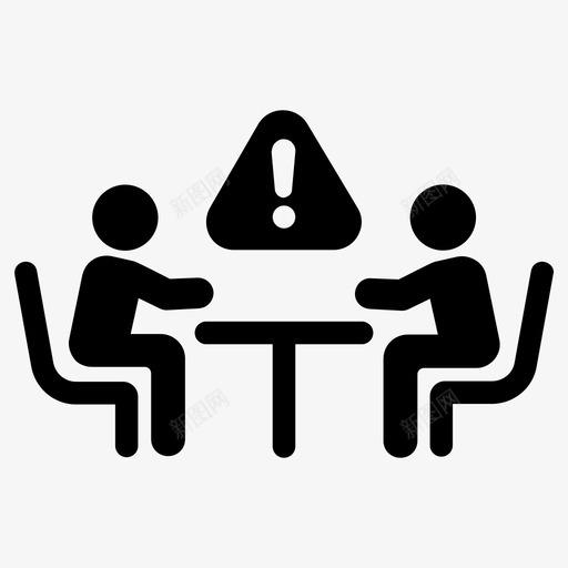 通知劝告避免图标svg_新图网 https://ixintu.com 劝告 警告 通知 避免