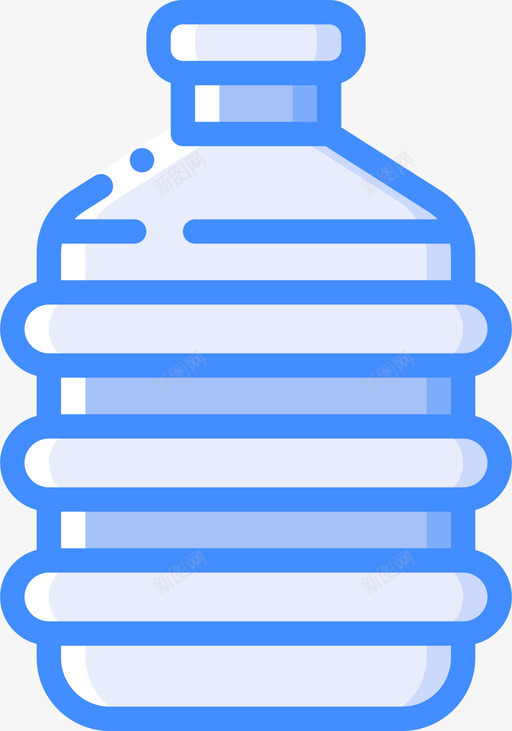 瓶子水13蓝色图标svg_新图网 https://ixintu.com 水13 瓶子 蓝色
