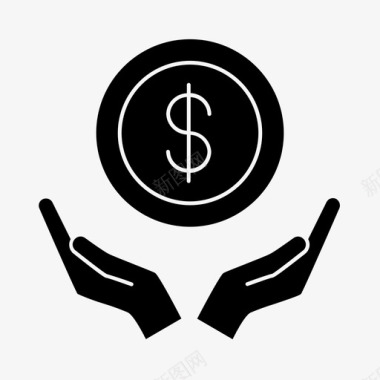 双手投币企业企业主图标图标