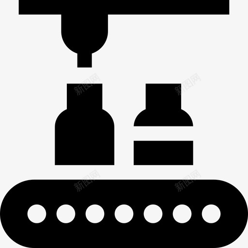 输送机工业流程34填充图标svg_新图网 https://ixintu.com 填充 工业流程34 输送机