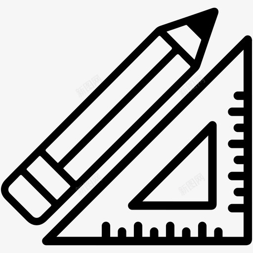 几何工具绘图数学图标svg_新图网 https://ixintu.com 几何工具 教育1 数学 绘图 铅笔