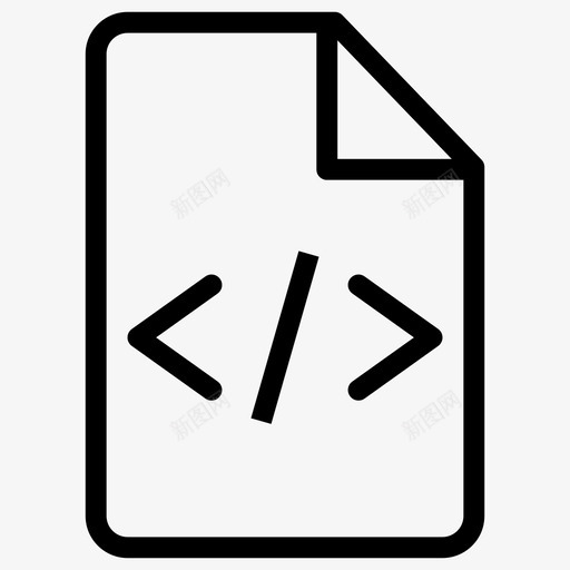 代码文件开发文档图标svg_新图网 https://ixintu.com 代码文件 开发 文档 源代码 编程