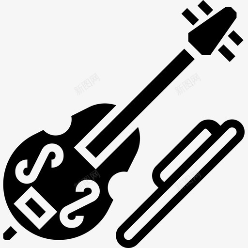 低音提琴9字形图标svg_新图网 https://ixintu.com 9字形 低音 提琴