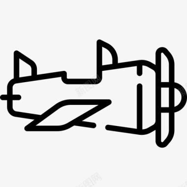 飞机儿童玩具21直线型图标图标
