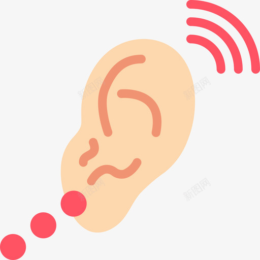 听力无障碍3平坦图标svg_新图网 https://ixintu.com 听力 平坦 无障碍
