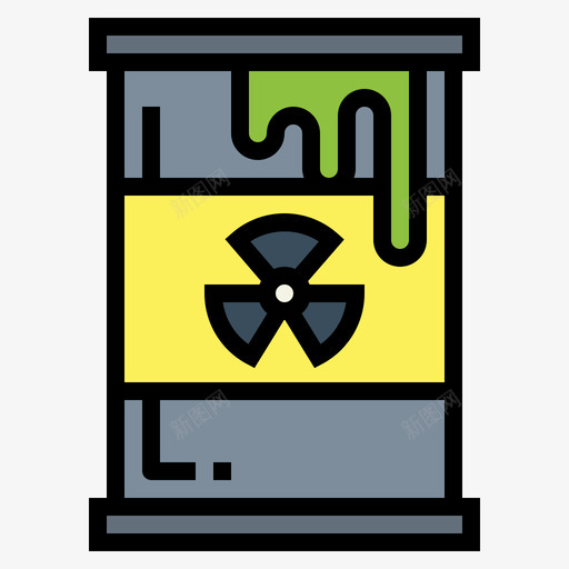 放射性ecoBio3线性颜色图标svg_新图网 https://ixintu.com eco-Bio3 放射性 线性 颜色