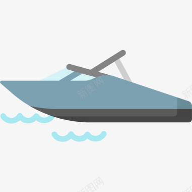 游艇车辆和运输工具10艘扁平图标图标