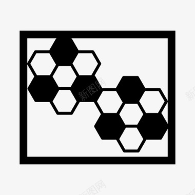 蜂巢蜂蜡蜜蜂图标图标