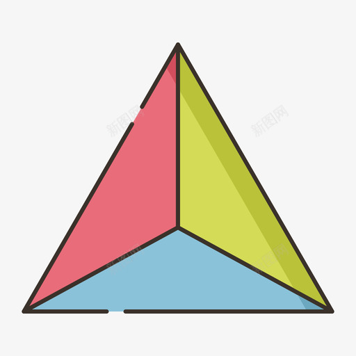 金字塔图信息图4线性颜色图标svg_新图网 https://ixintu.com 信息图4 线性颜色 金字塔图