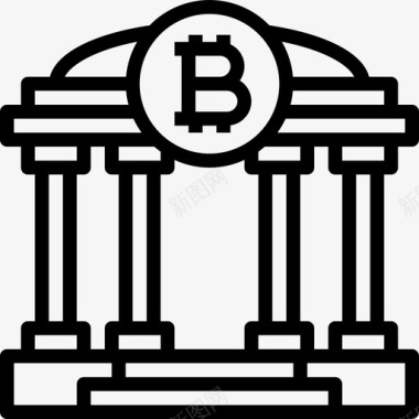 银行数字货币1线性图标图标