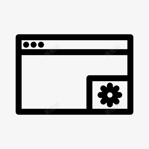 窗口配置状态图标svg_新图网 https://ixintu.com 状态 窗口 装备 设置 配置
