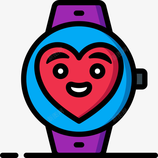 智能手表可爱的tech1线性颜色图标svg_新图网 https://ixintu.com tech 可爱 手表 智能 爱的 线性 颜色