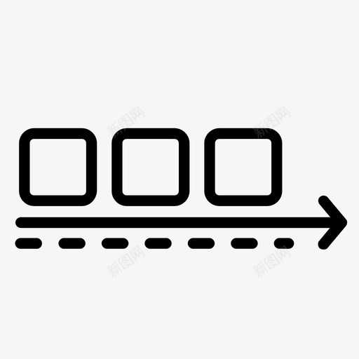 生产线传送带重复图标svg_新图网 https://ixintu.com 传送带 杂项 标准化 生产线 相同 重复