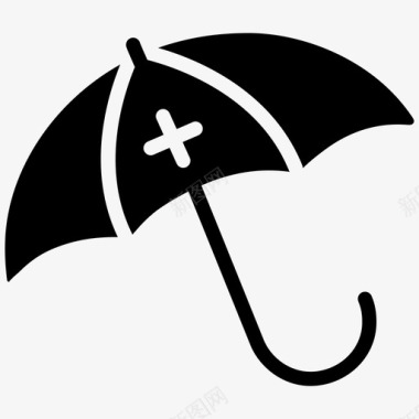 医疗防雨伞图标图标
