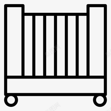床儿童床婴儿床图标图标