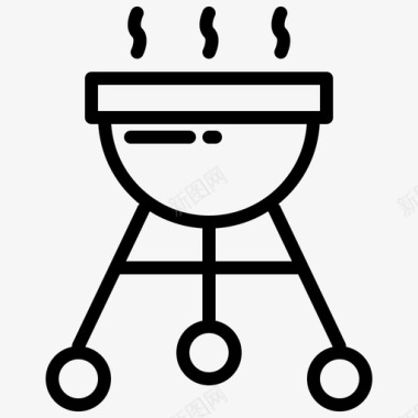 GrillBBQ31线性图标图标