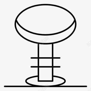 酒吧椅子家具图标图标