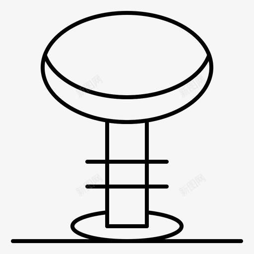 酒吧椅子家具图标svg_新图网 https://ixintu.com 凳子 室内 家具 椅子 酒吧