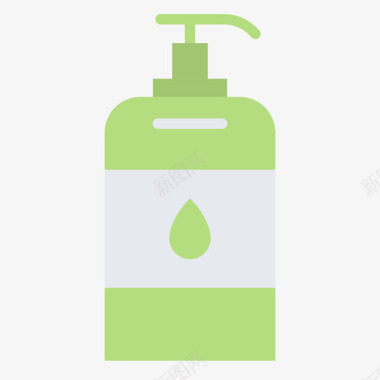 液体肥皂清洁119扁平图标图标