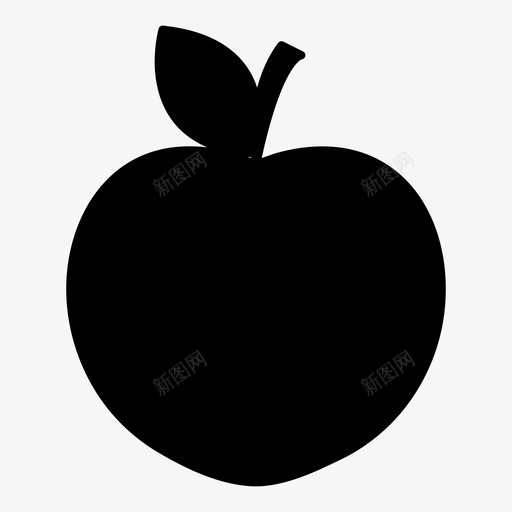 苹果健康适当的营养图标svg_新图网 https://ixintu.com 健康 苹果 营养 运动 适当