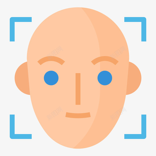 人脸识别人工智能92平面图标svg_新图网 https://ixintu.com 人工智能 人脸 平面 识别