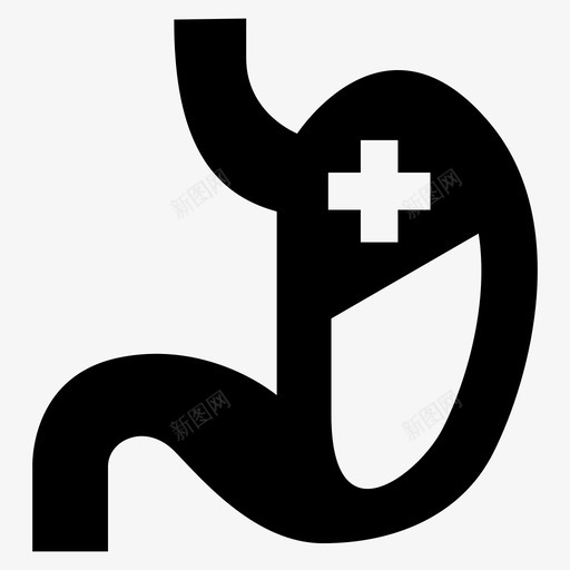 胃身体疾病图标svg_新图网 https://ixintu.com 健康 医疗 疾病 胃痛 身体