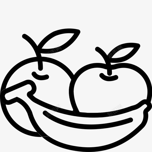 水果早餐食物图标svg_新图网 https://ixintu.com 午餐 回到 学校 早餐 晚餐 水果 食物