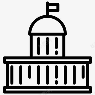 国会大厦政治3直系图标图标