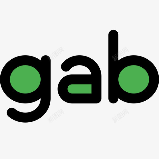 Gab社会标识1线颜色图标svg_新图网 https://ixintu.com Gab 社会标识1 线颜色