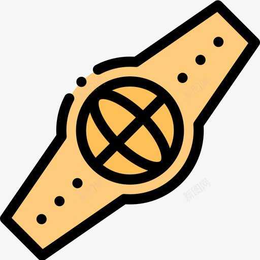 腰带武术22线条颜色图标svg_新图网 https://ixintu.com 武术 线条 腰带 颜色