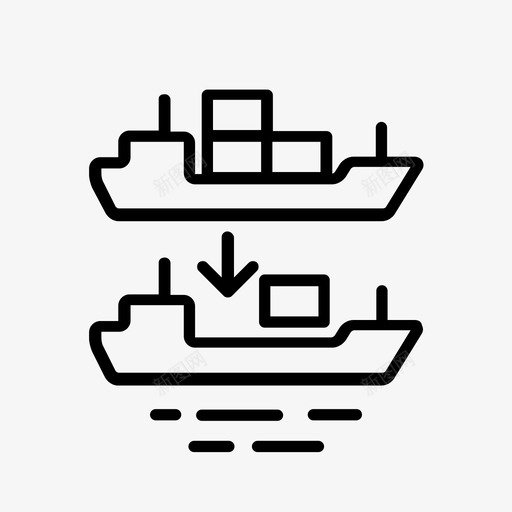 货物装运装货装运图标svg_新图网 https://ixintu.com 卸货 装船 装货 装运 货物