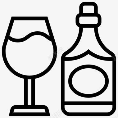 酒饮料水图标图标