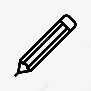 铅笔写作教育1行风格图标图标