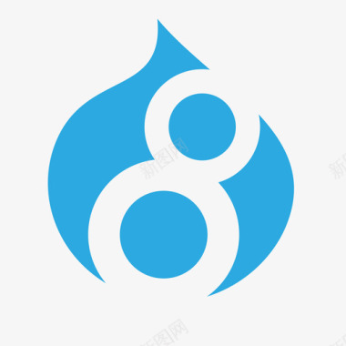 drupal 8 logo isolat图标