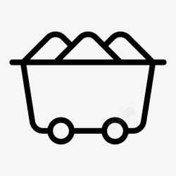 煤炭煤炭能源煤矿图标图标