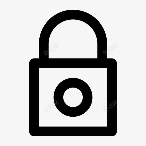 安全锁定界面基本粗体线集163图标svg_新图网 https://ixintu.com 基本 安全 界面 粗体 线集 锁定