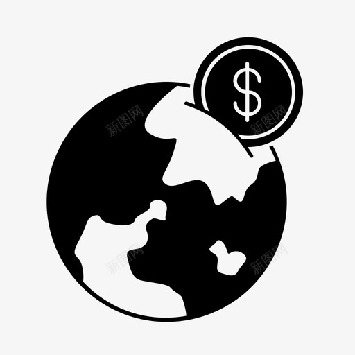 在地球上存钱商业企业主图标svg_新图网 https://ixintu.com 企业主 商业 地球上 存钱 营销 金融