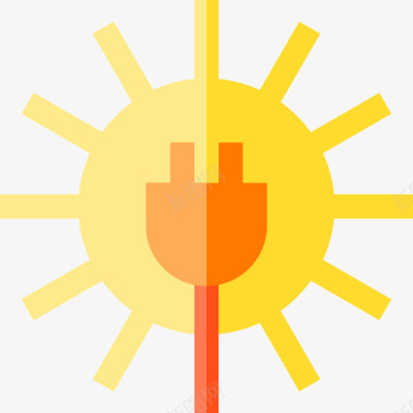 太阳能生态171平坦图标图标